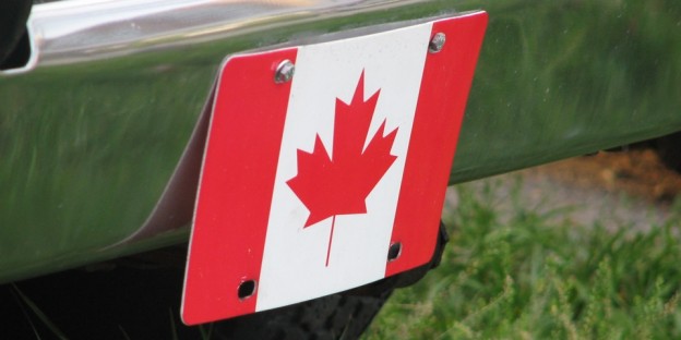 Canada flag License Plate