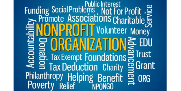 Word cloud about Nonprofit Organizations