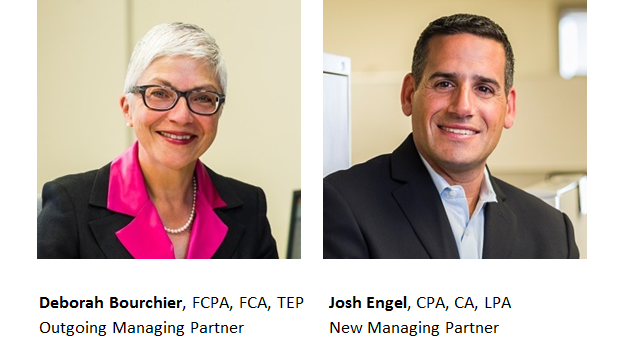 Debbie Bourchier and Josh Engel, Outgoing and New GGFL Managing Partners