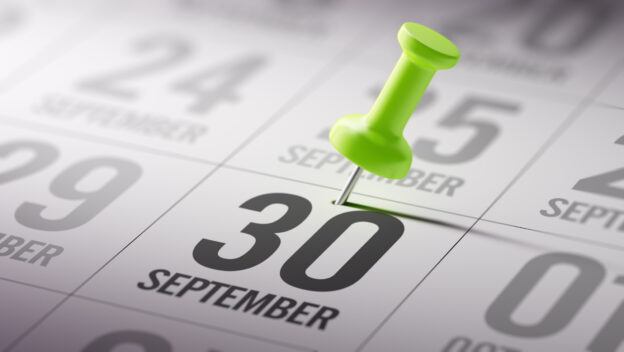Pin on calendar marking tax payment deadline