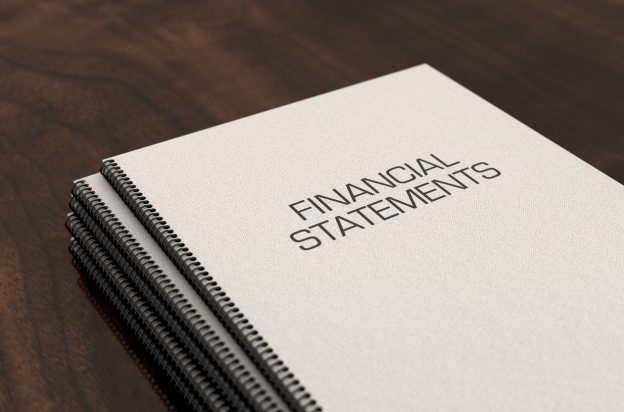 Bound copies of financial statements