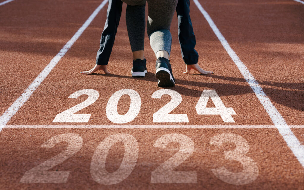 Runner on track ready to start the year 2024